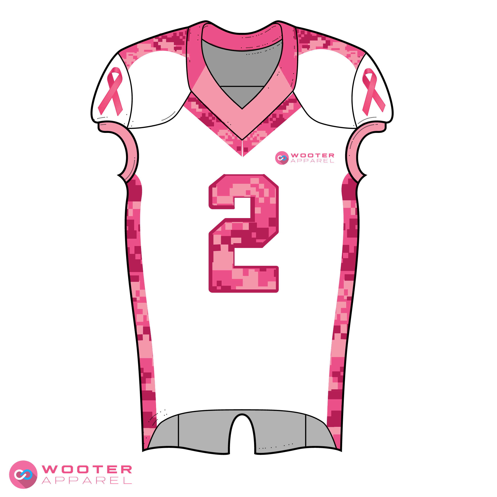 pink football jersey breast cancer