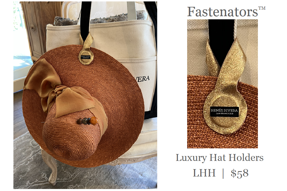 leather hat holder — RENEE RIVERA COUTURE HAIR ACCESSORIES