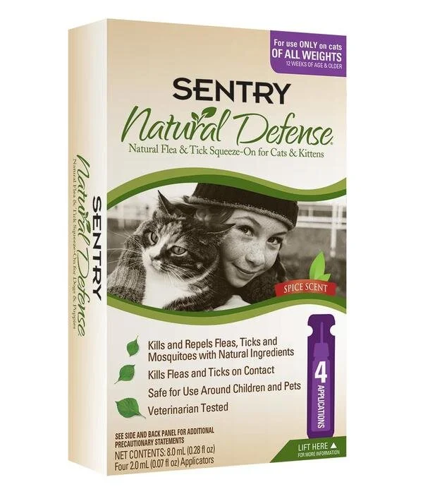 sentry flea drops for cats
