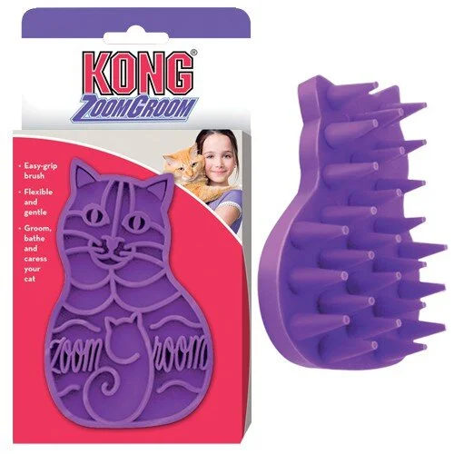 Kong Zoom Groom: De-Shedding/Grooming Brush — Pet-Agree