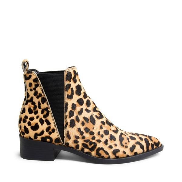 steve madden leopard booties