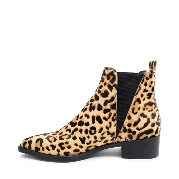 steve madden leopard booties