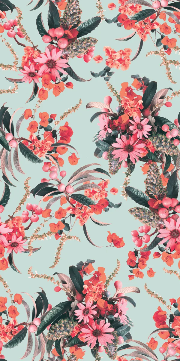 La Springtime Removable Fabric Wallpaper Peel And Stick