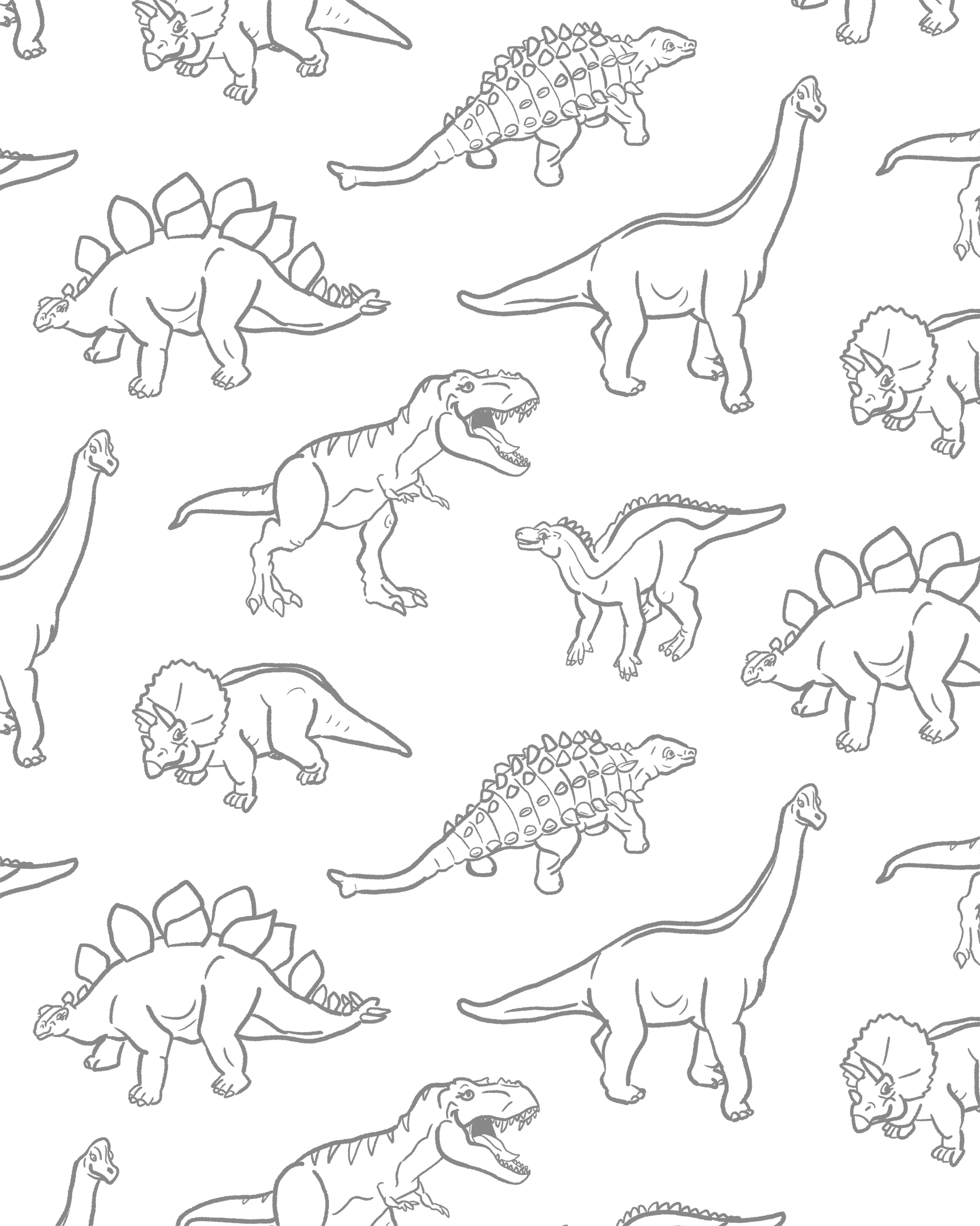 Coloring Book Contact Paper   Dinosaurs — SAMANTHA SANTANA