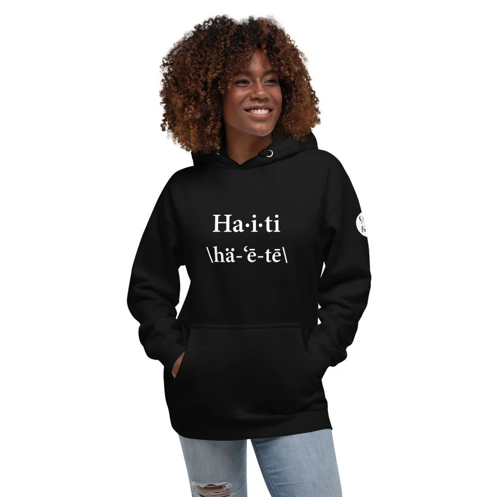 Haiti Premium Unisex Hoodie w SLB Logo Street Light Boutique