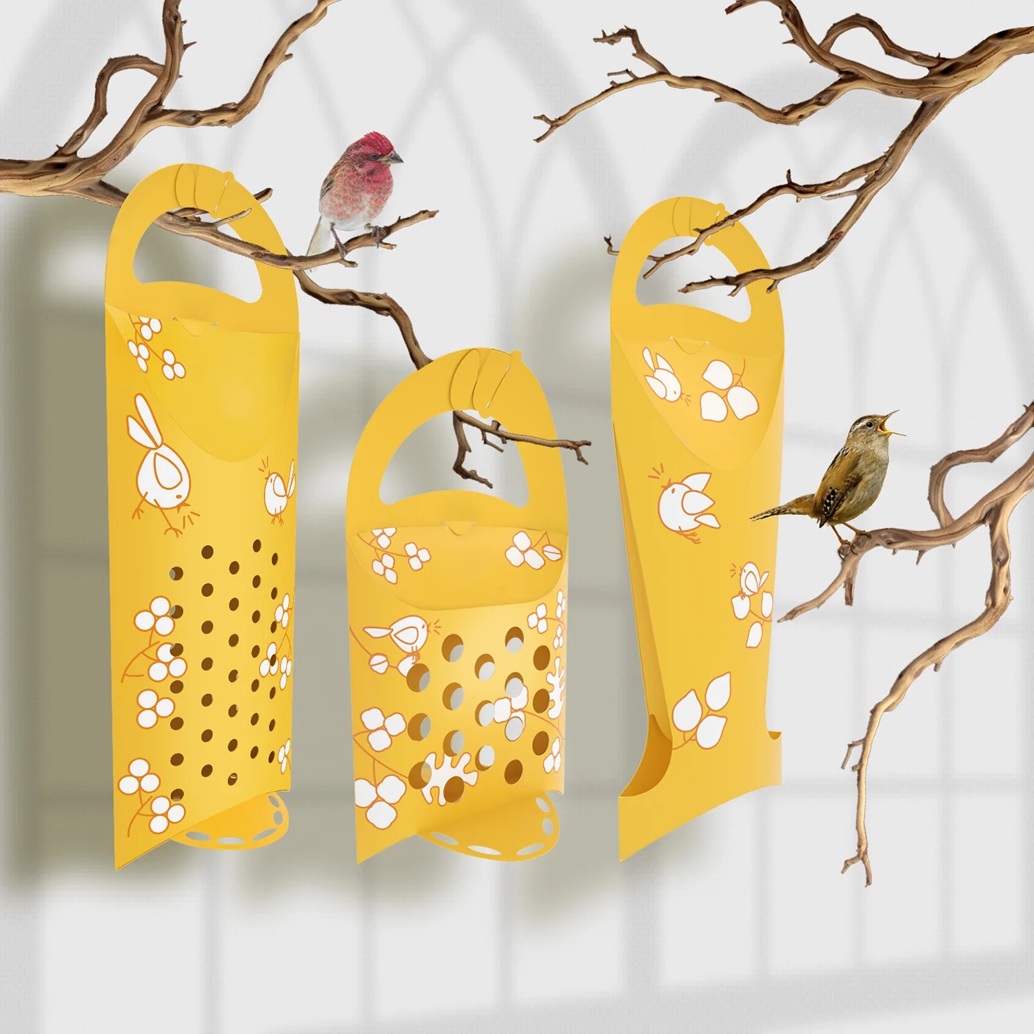 Whimsy Birds Suet Bird Feeder Fresh Brands