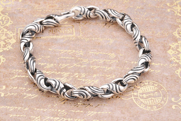 silver rope bracelet