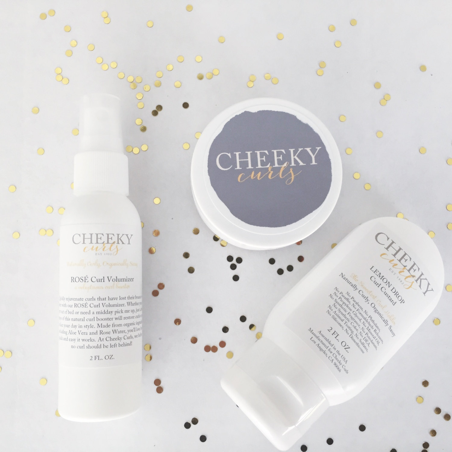 Curly Products Sample Box 2 Oz Travel Size Curl Cream Hair
