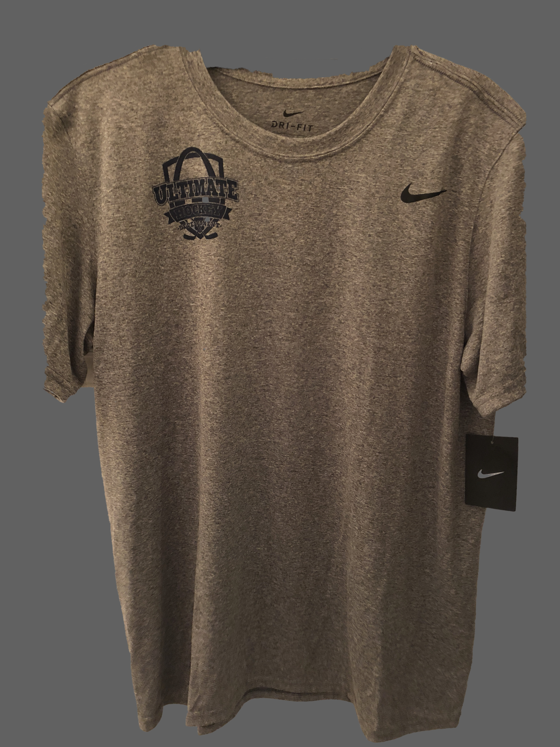 brown dri fit shirt