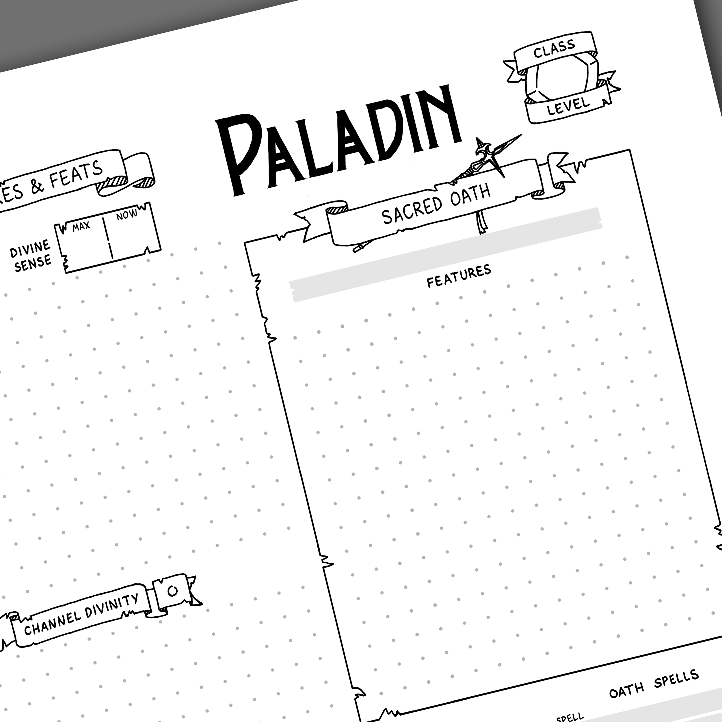 5th Model Paladin Identity Sheet Online games Things through Julien photo regarding 5e Character Sheet Printable referred to as 5th Model Paladin Persona Sheet Online games Things by way of Julien