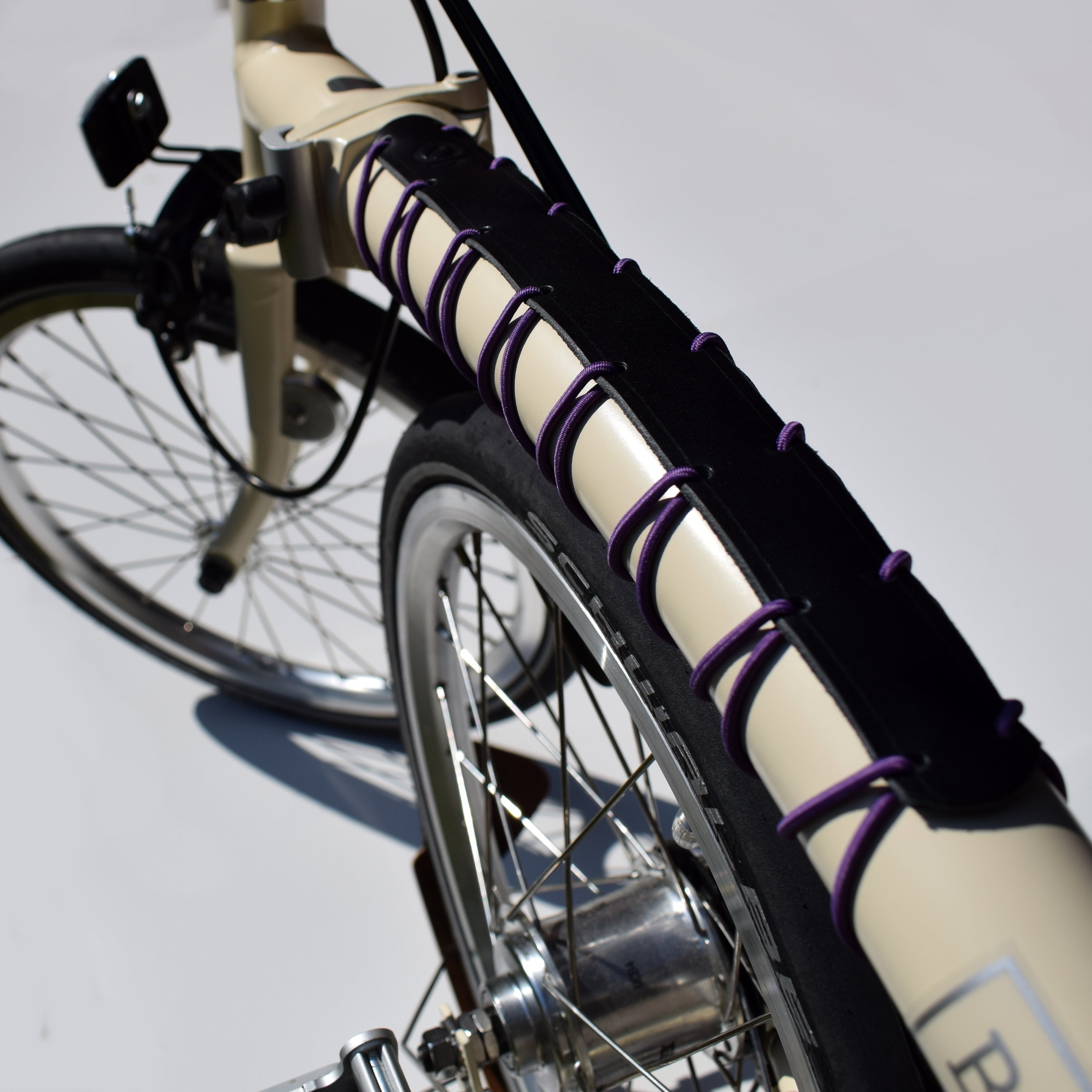 Bicycle Frame Top Tube Protector Purple 