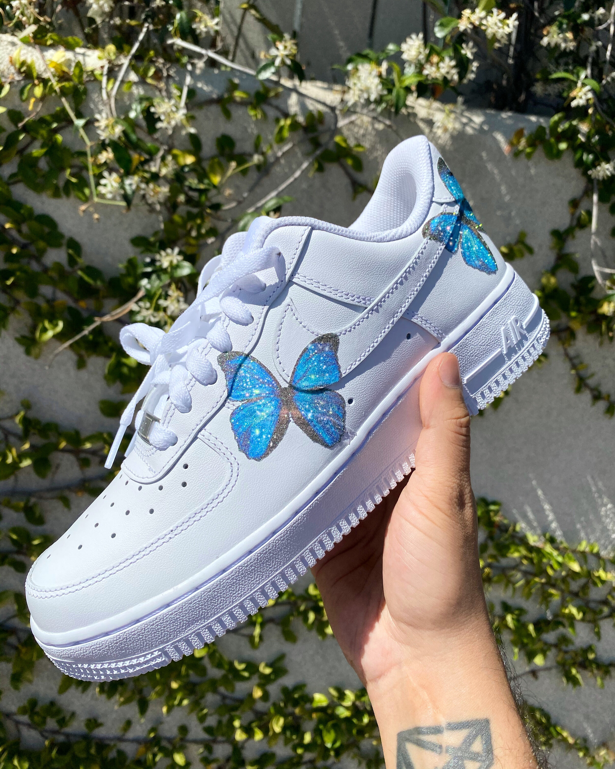 blue butterfly air force 1