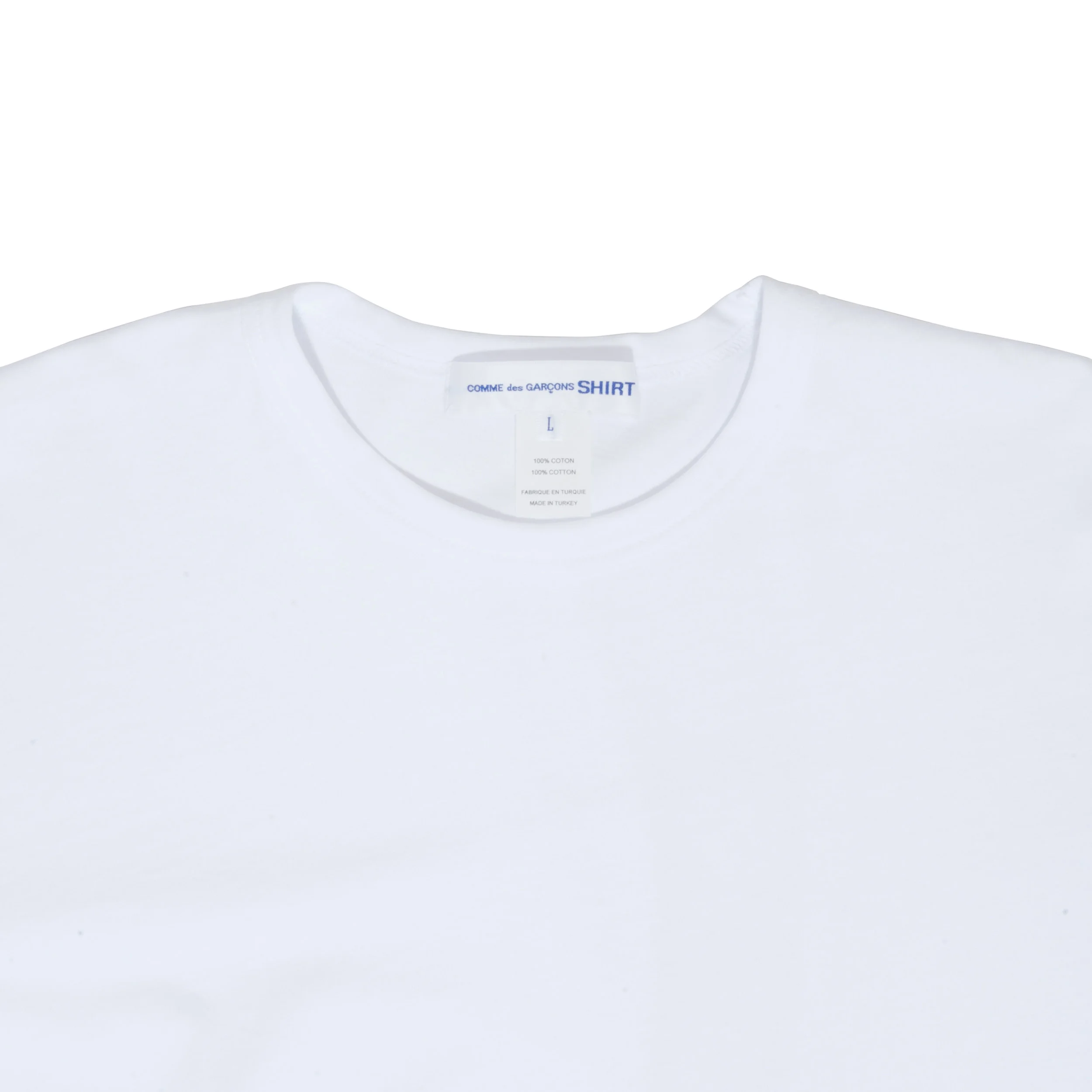 comme des garcons white long sleeve
