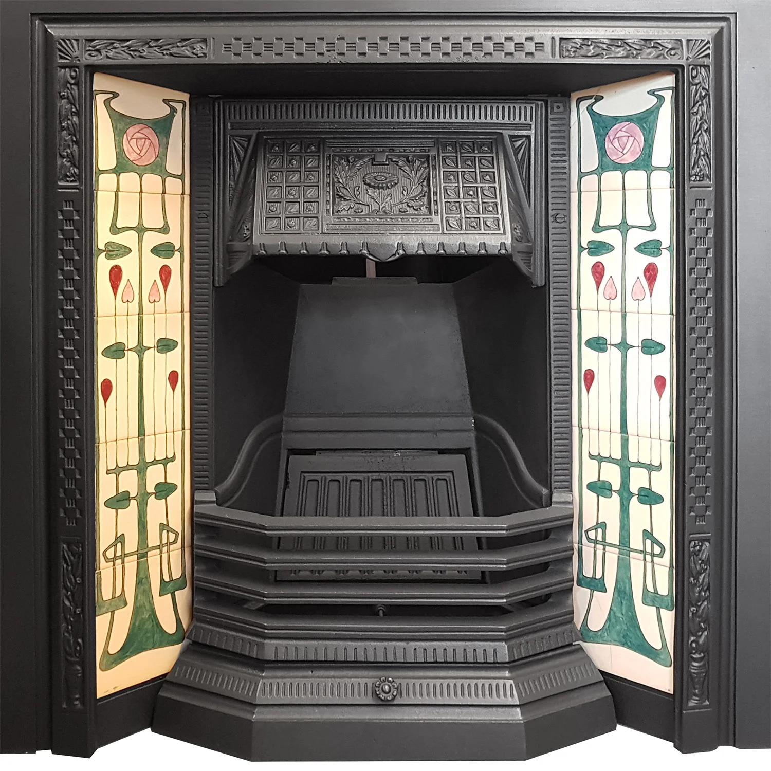 Tiled Fireplace Insert 1623 Holyrood Architectural Salvage