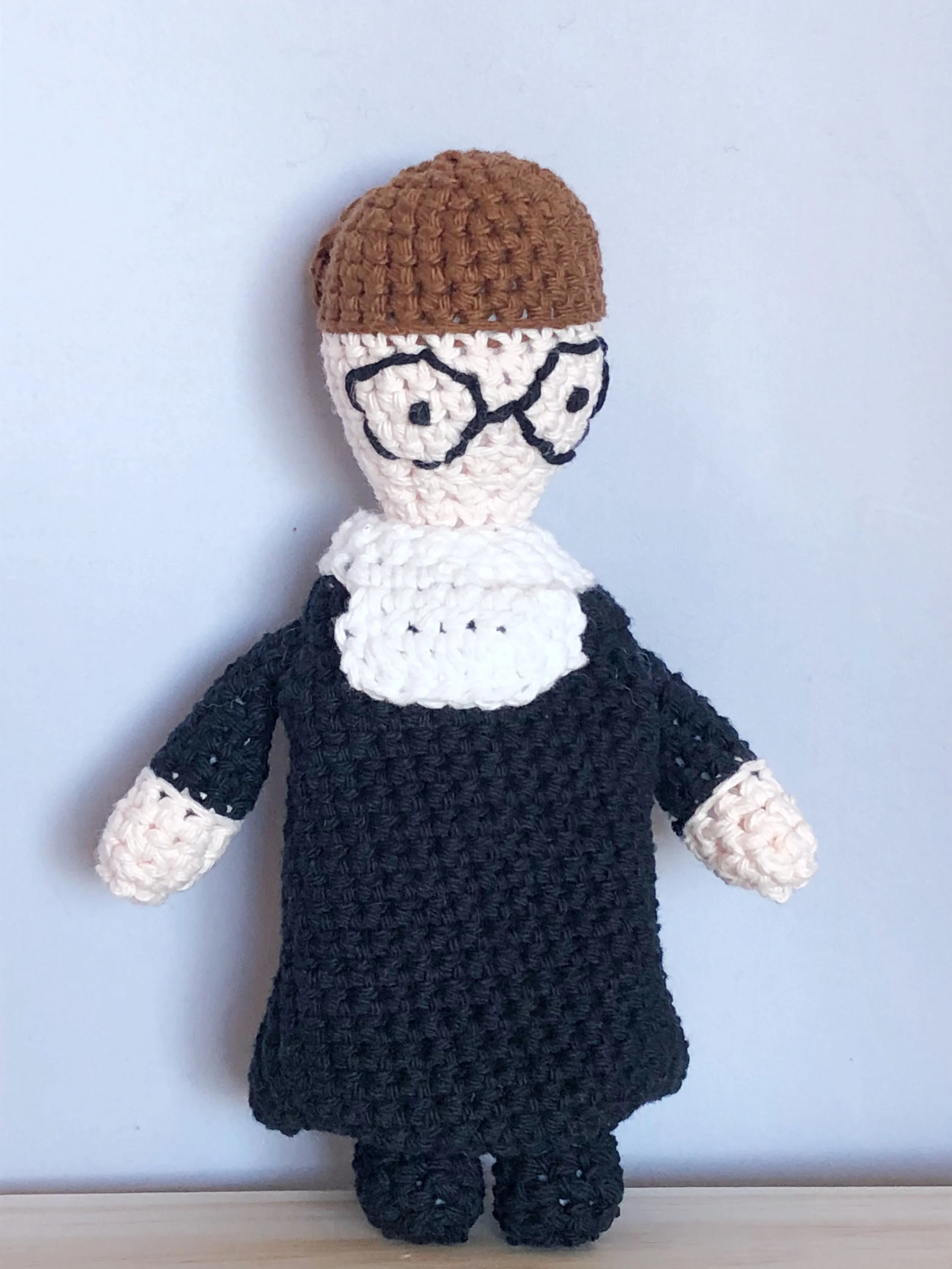 ruth bader ginsburg crochet doll