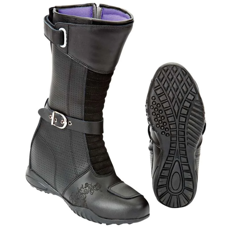 Joe Rocket Moto Adira Ladie/'s Women/'s Leather Riding Boots Black SZ 7