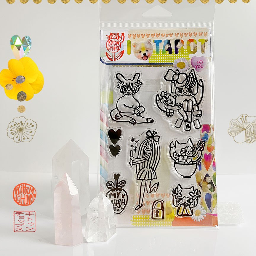 Guirongxin 22 Major Fantasy Mystic Tarot Transparent Clear Stamp for DIY Fun Making Scrapbooking