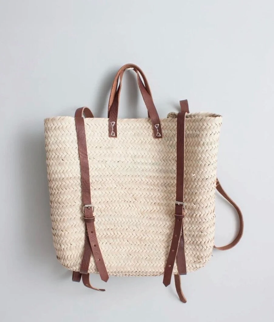 backpack straps leather