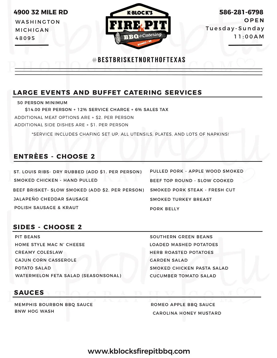 Restaurant Menus And Logos Impromptu Photography