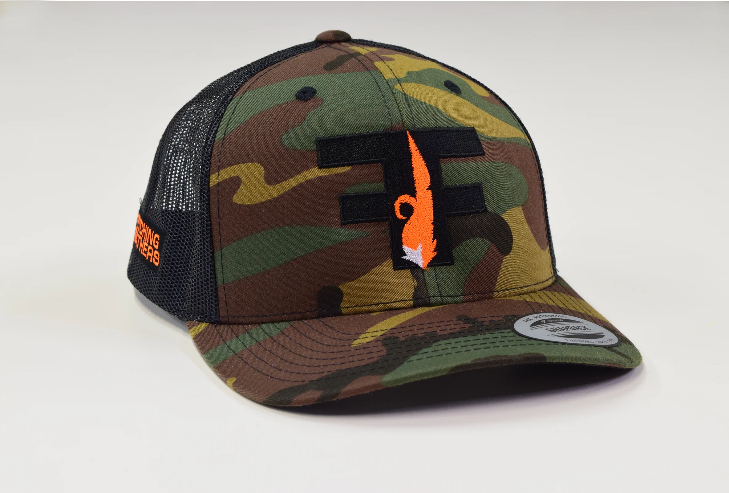 Fetching Feathers Mesh Trucker Snapback 