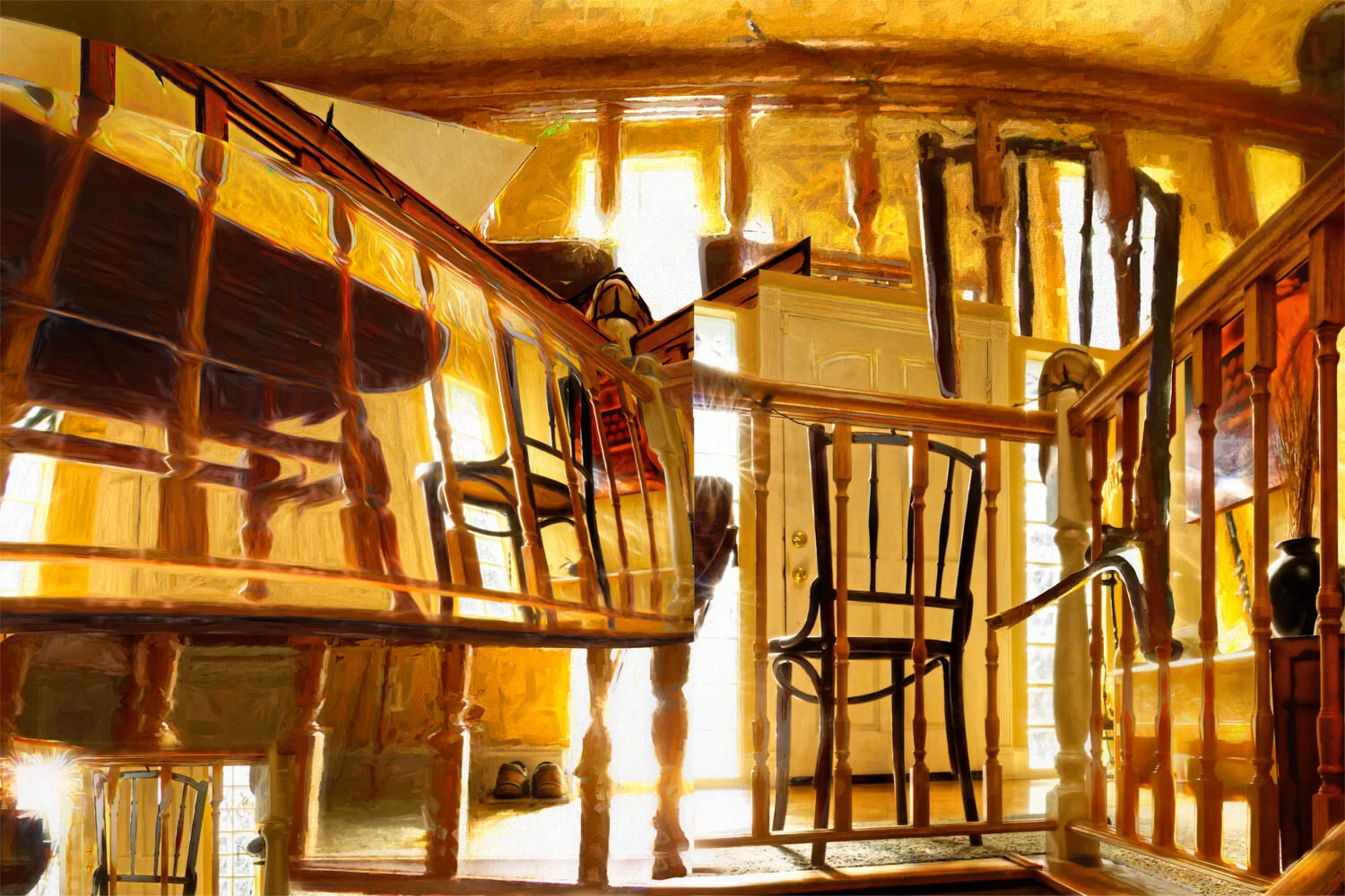 Banisters With Chair Rick Wise Images