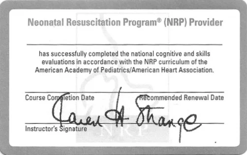 Aap Neonatal Resuscitation Program Nrp