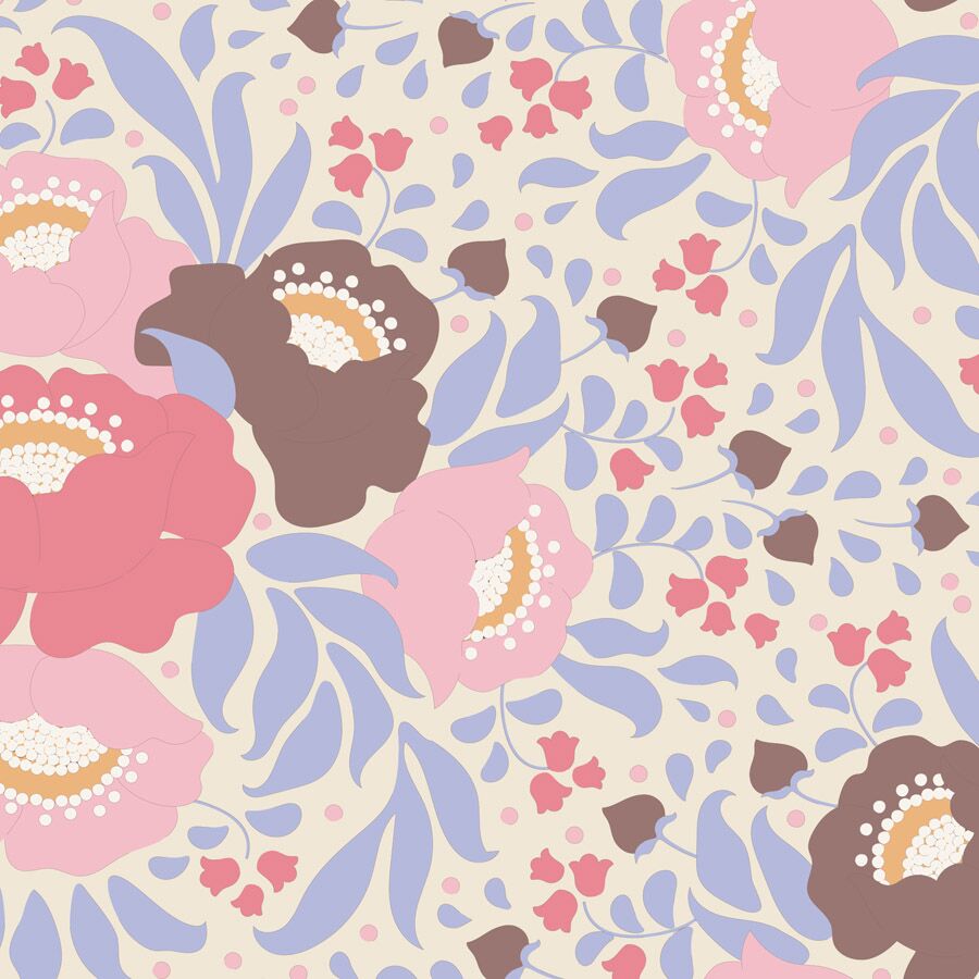 Plum Garden Autumn Bouquet Blue Willow Cottage Quilt Co