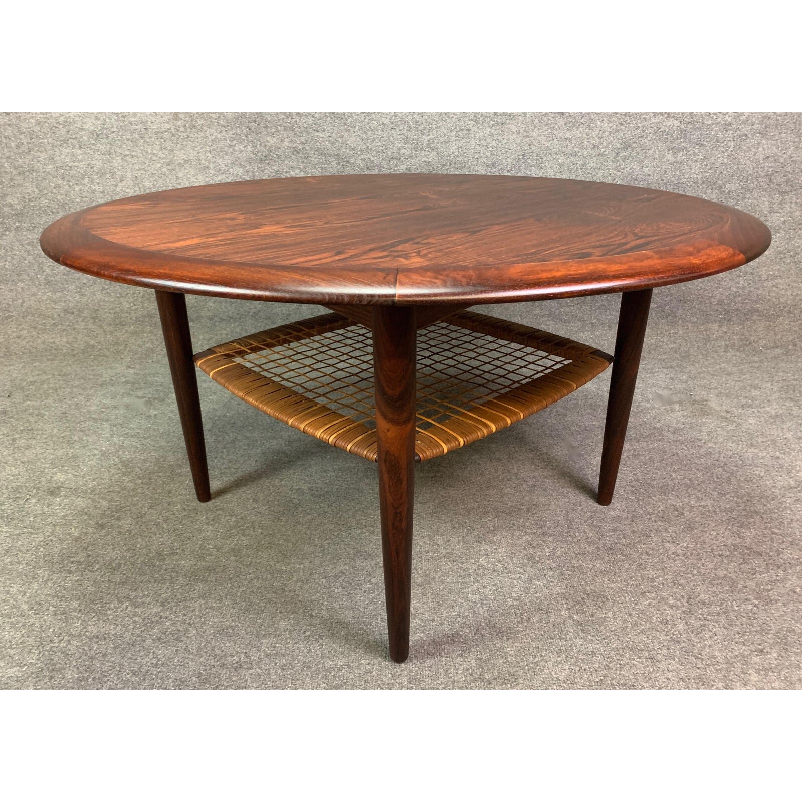 Vintage Danish Mid Century Modern Rosewood Coffee Table By