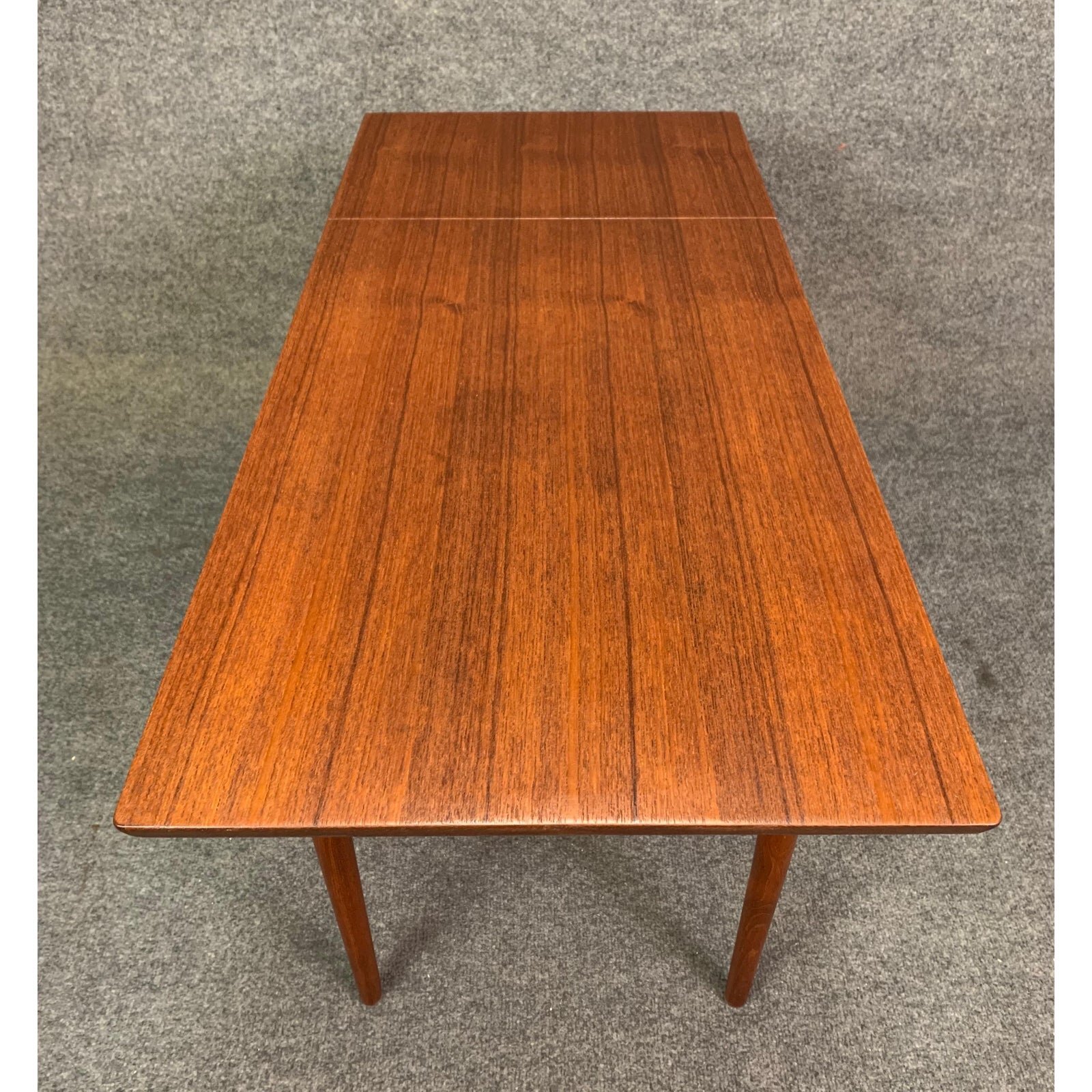 Vintage Danish Mid Century Modern Teak Sewing Drop Leaf End Table