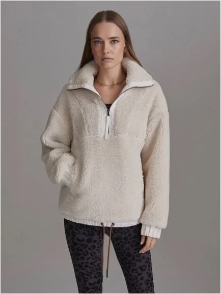 oversized half zip fleece