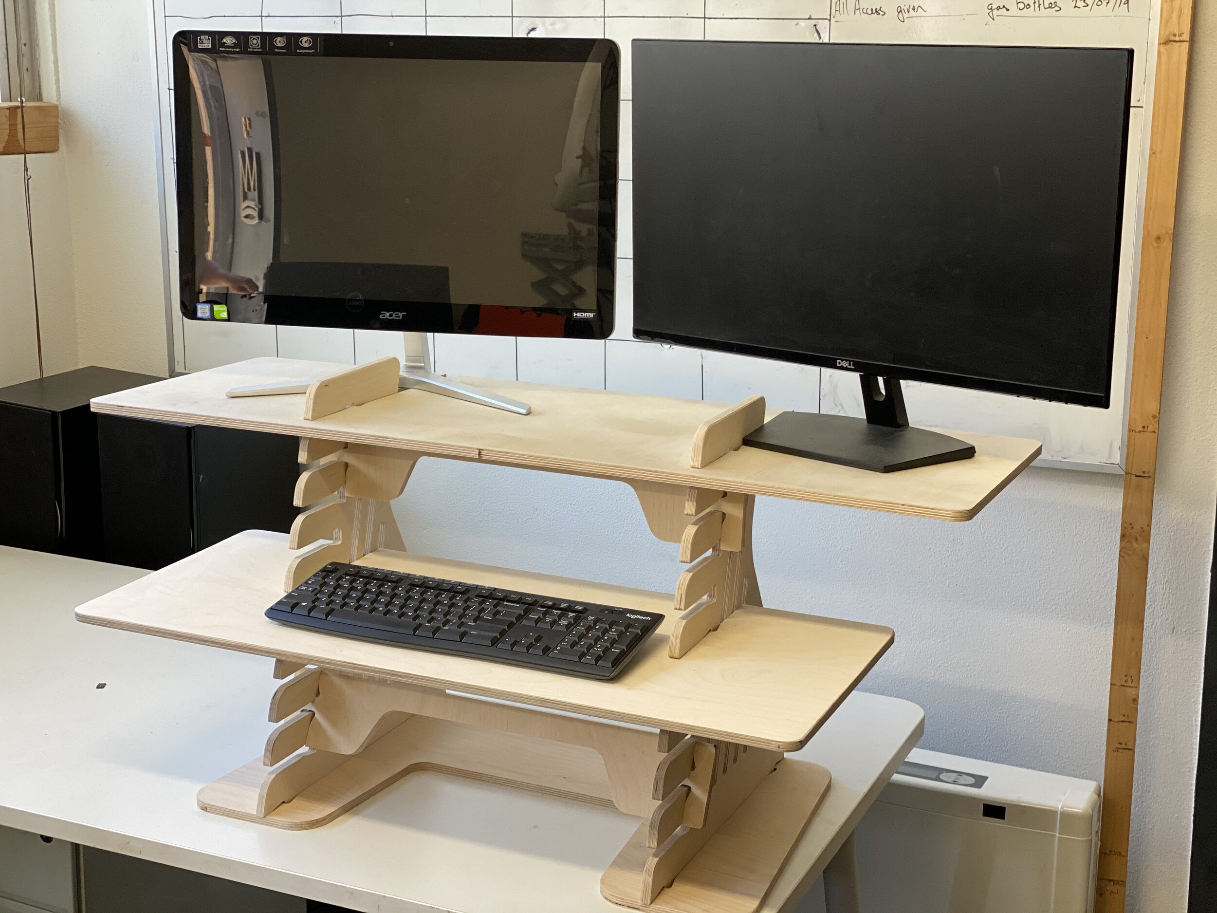 Dual Monitor Shelf Shelf Only For Isoking Stand Up Desk Stagekings