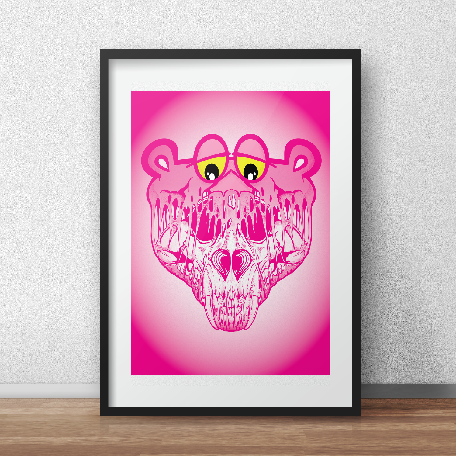 pink panther drawing