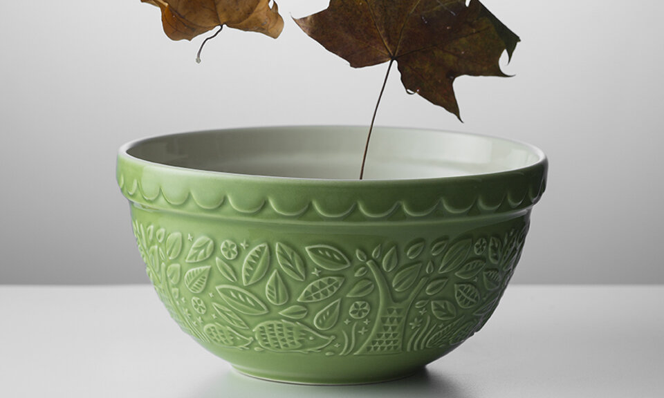 Mason Cash - In the Forest Hedgehog Green Mixing Bowl