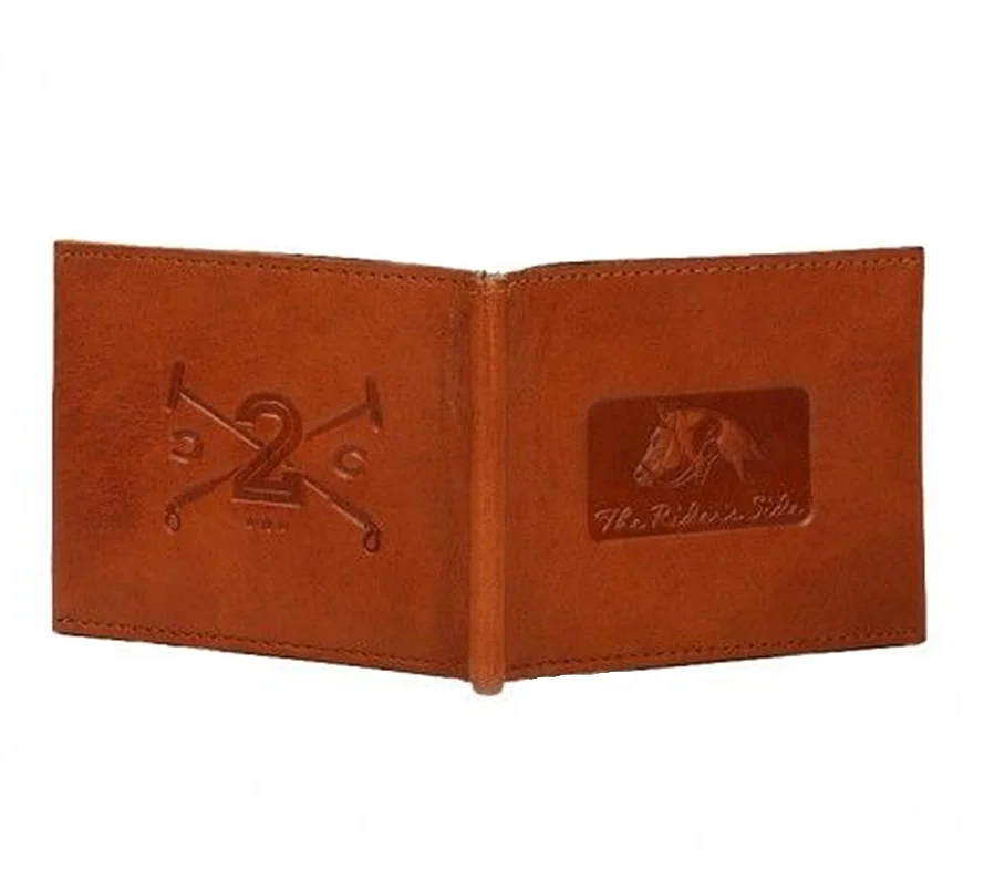 Men's Genuine Eel Skin Credit Card & Money Clip Wallet