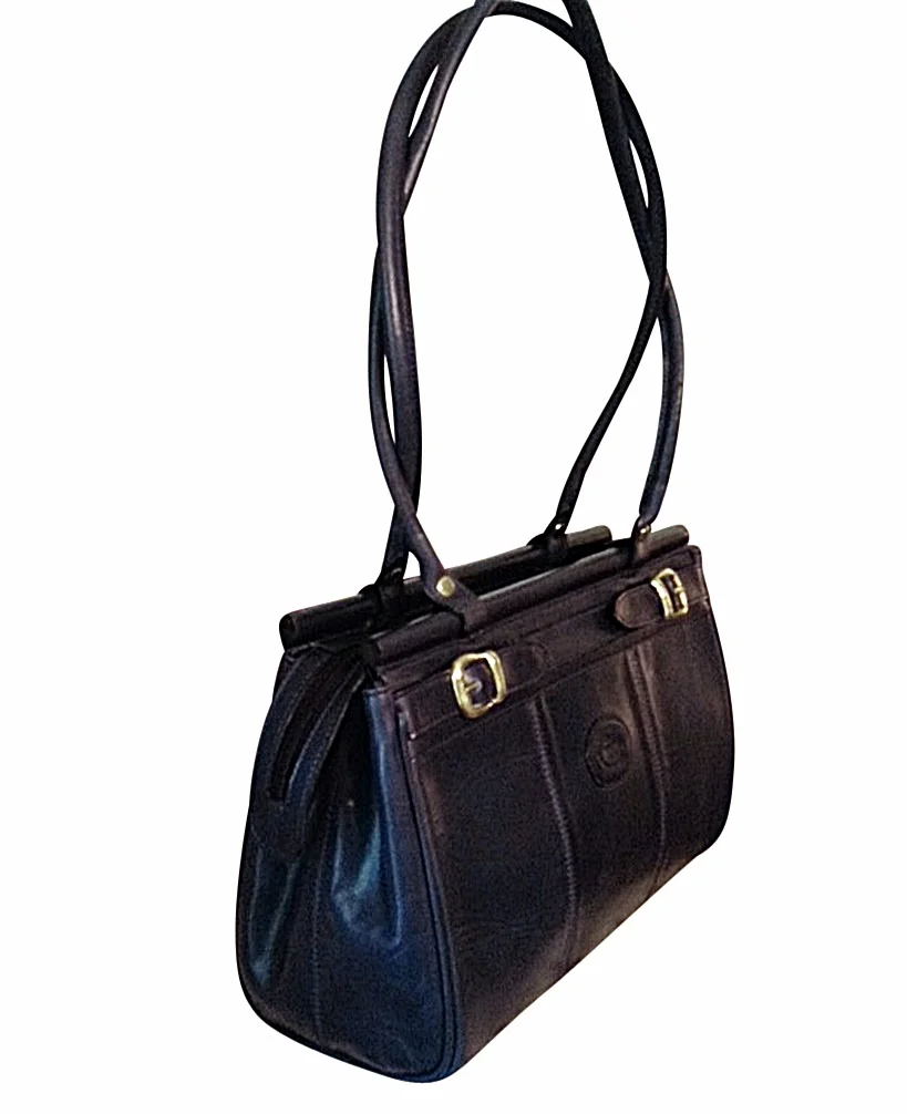 purse with hand strap