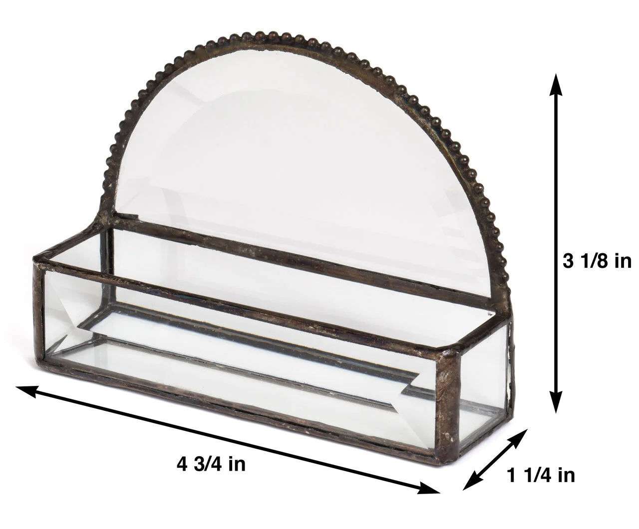 small glass jewelry box
