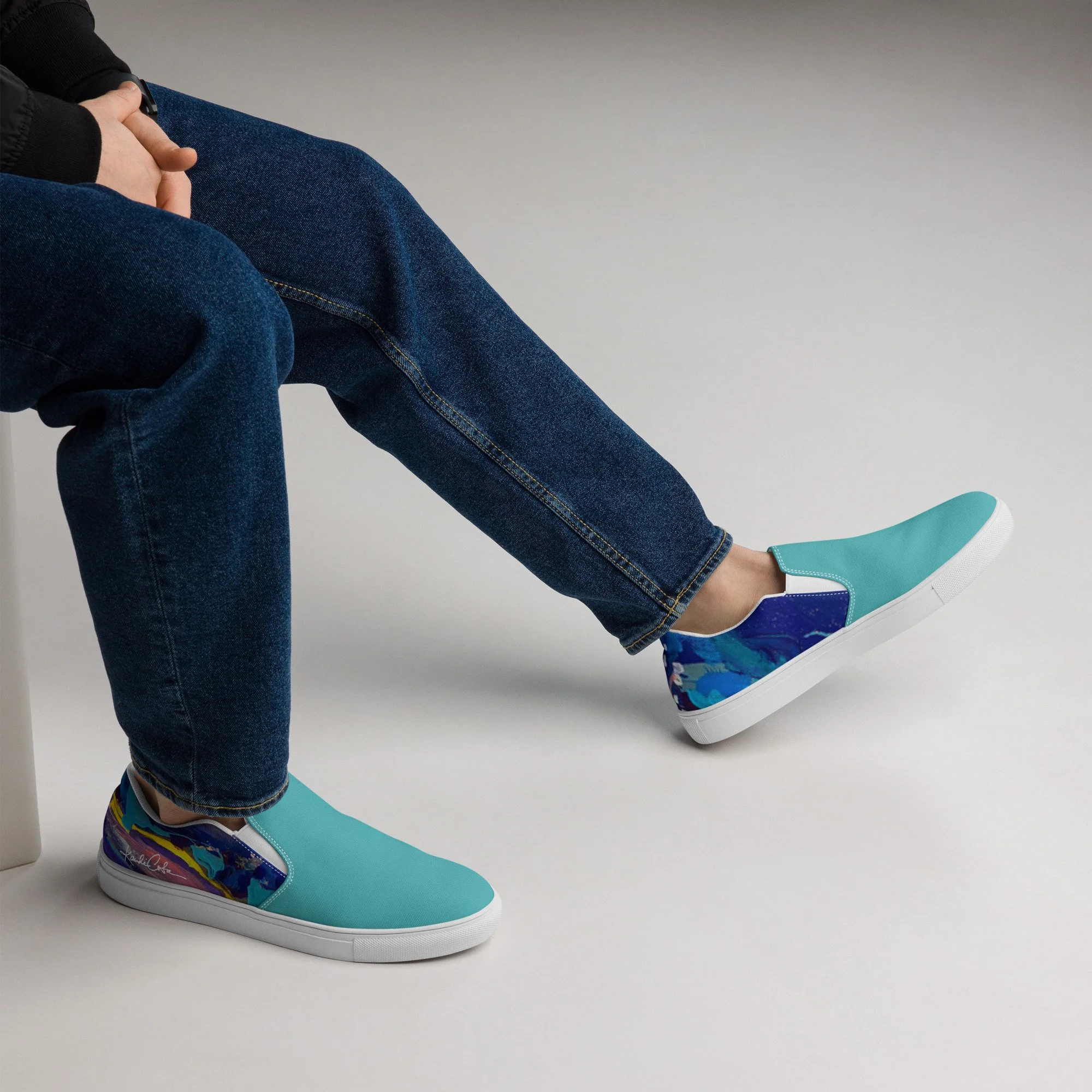 KANDI COTA Viking Dream Men's slip-on canvas shoes — KANDI