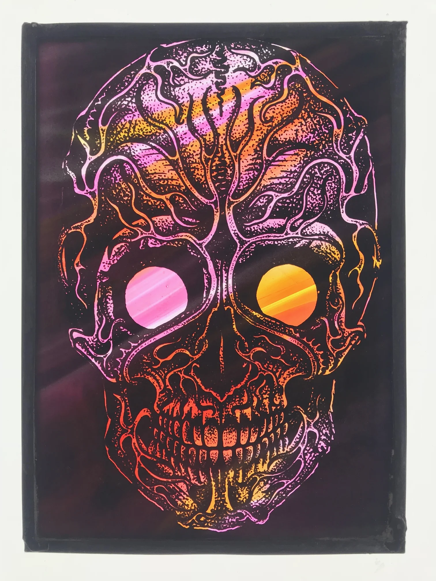 Rafel Delalande Collaboration Pink And Amber Skull Haltglass
