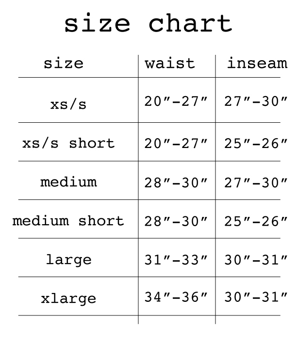 Army Size Chart