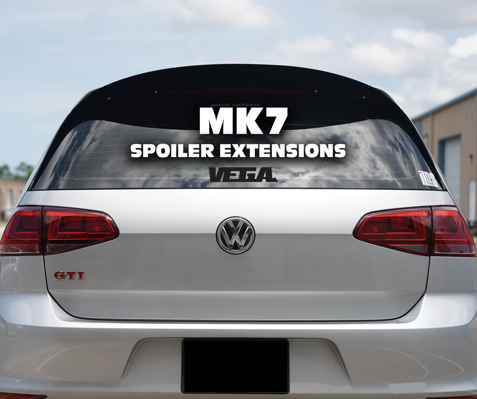 ECS - 005098LA01 - MK7/MK7.5 GTI/Golf R Hatch Spoiler Extension