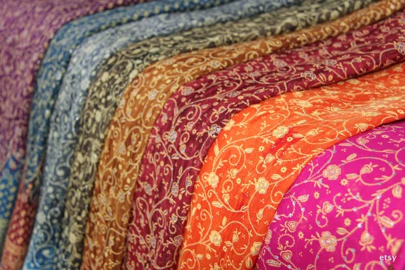 Sari Window Curtain Maroon Colors By Padmini