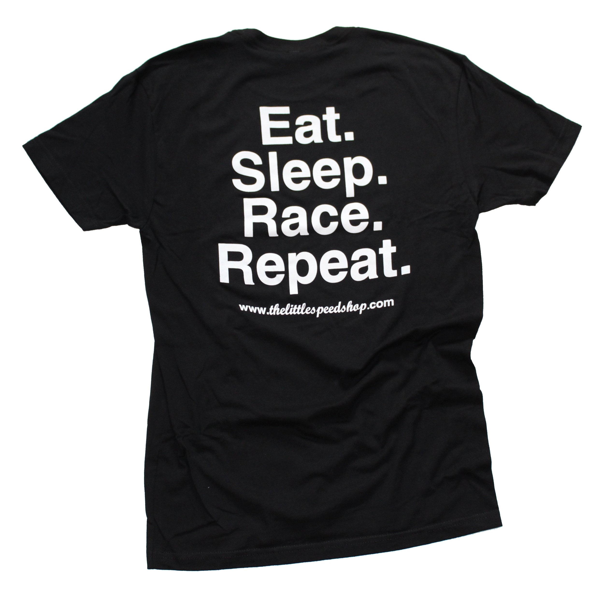TLSS Eat. Sleep. Race. Repeat. T-Shirt — The Little Speed Shop