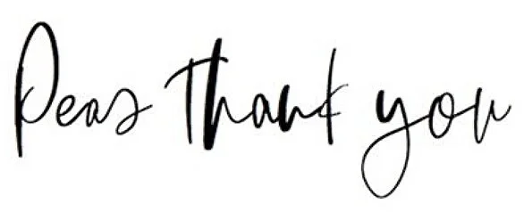 PEAS THANK YOU