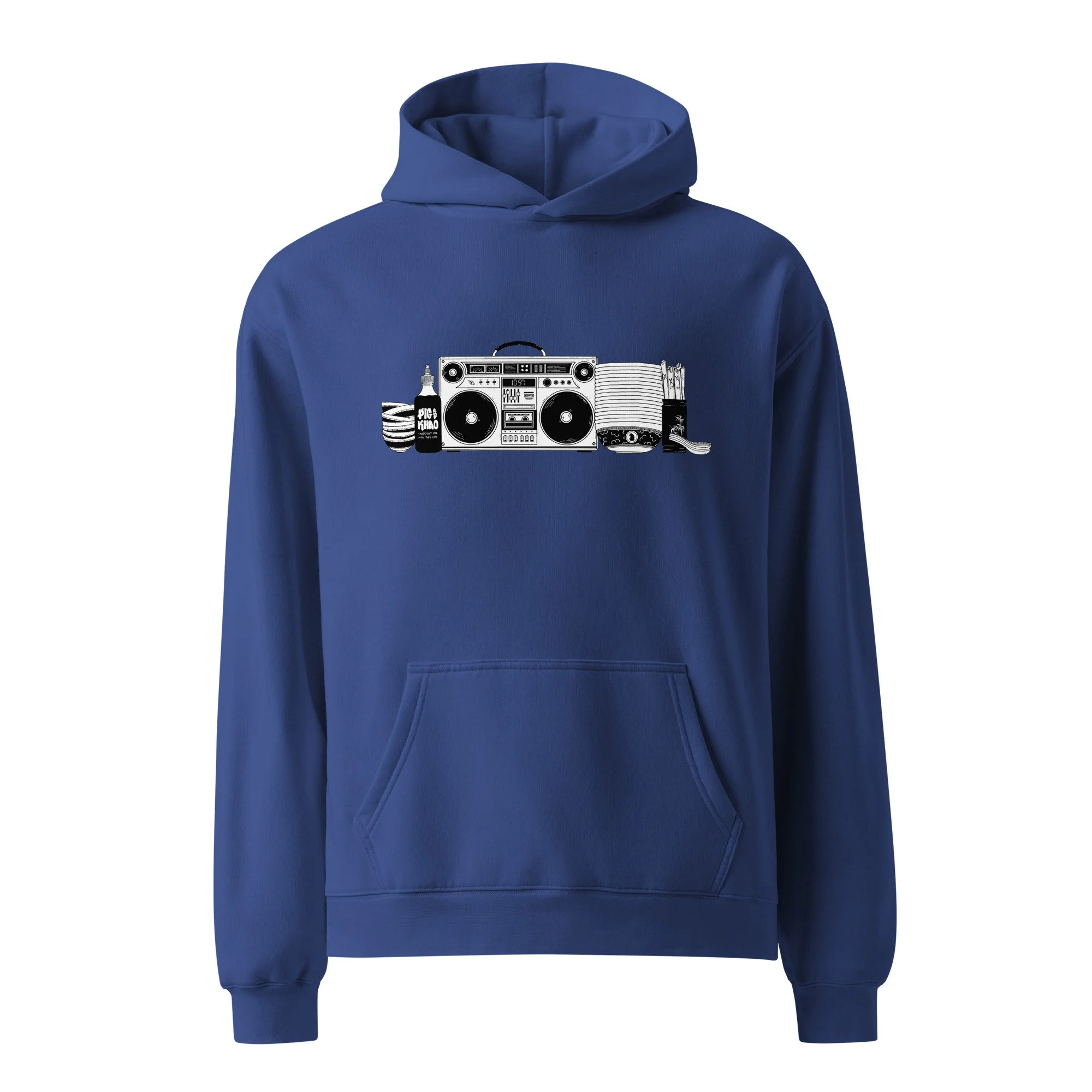 BOOMBOX OVERSIZED HOODIE — PIG & KHAO