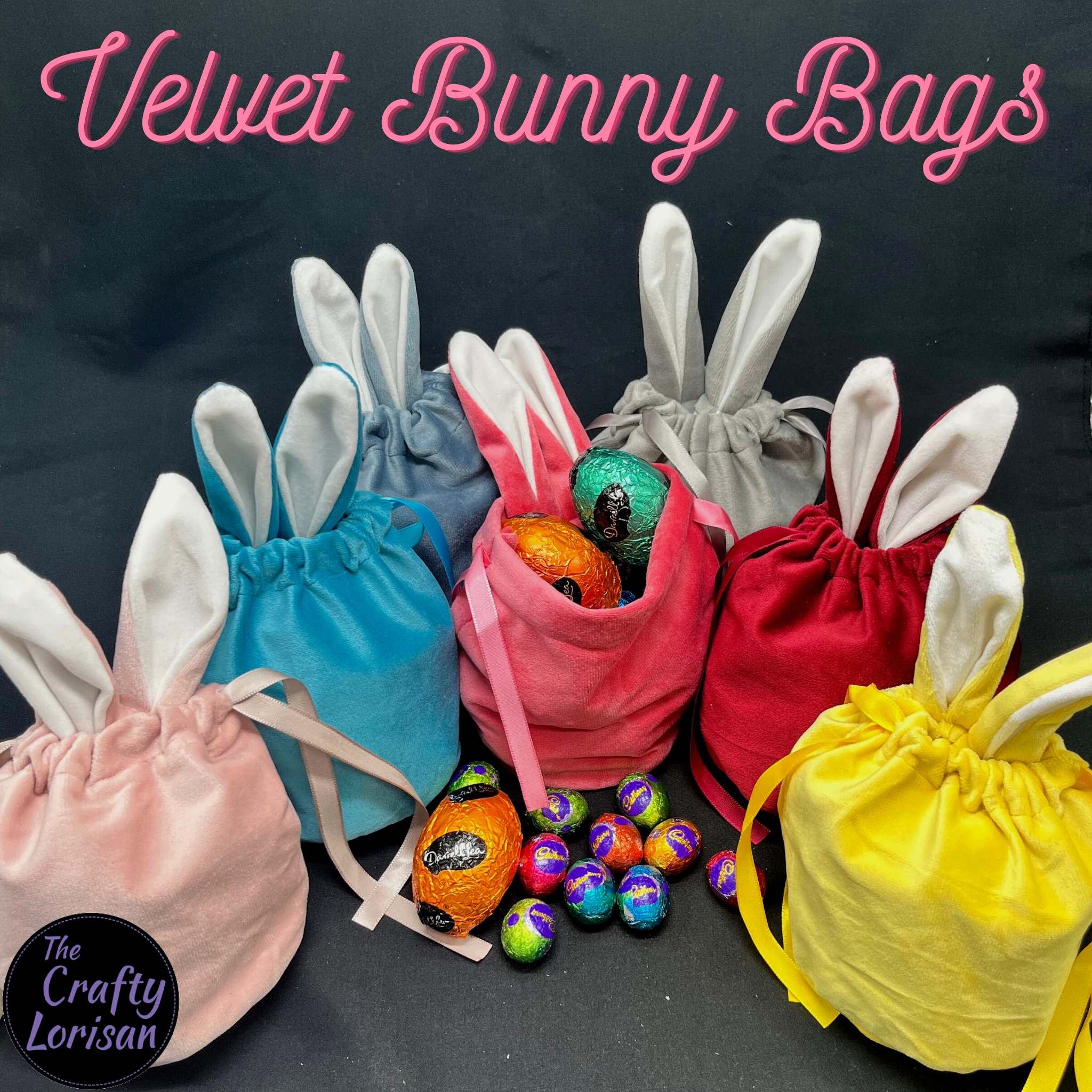 Velvet easter bags sale