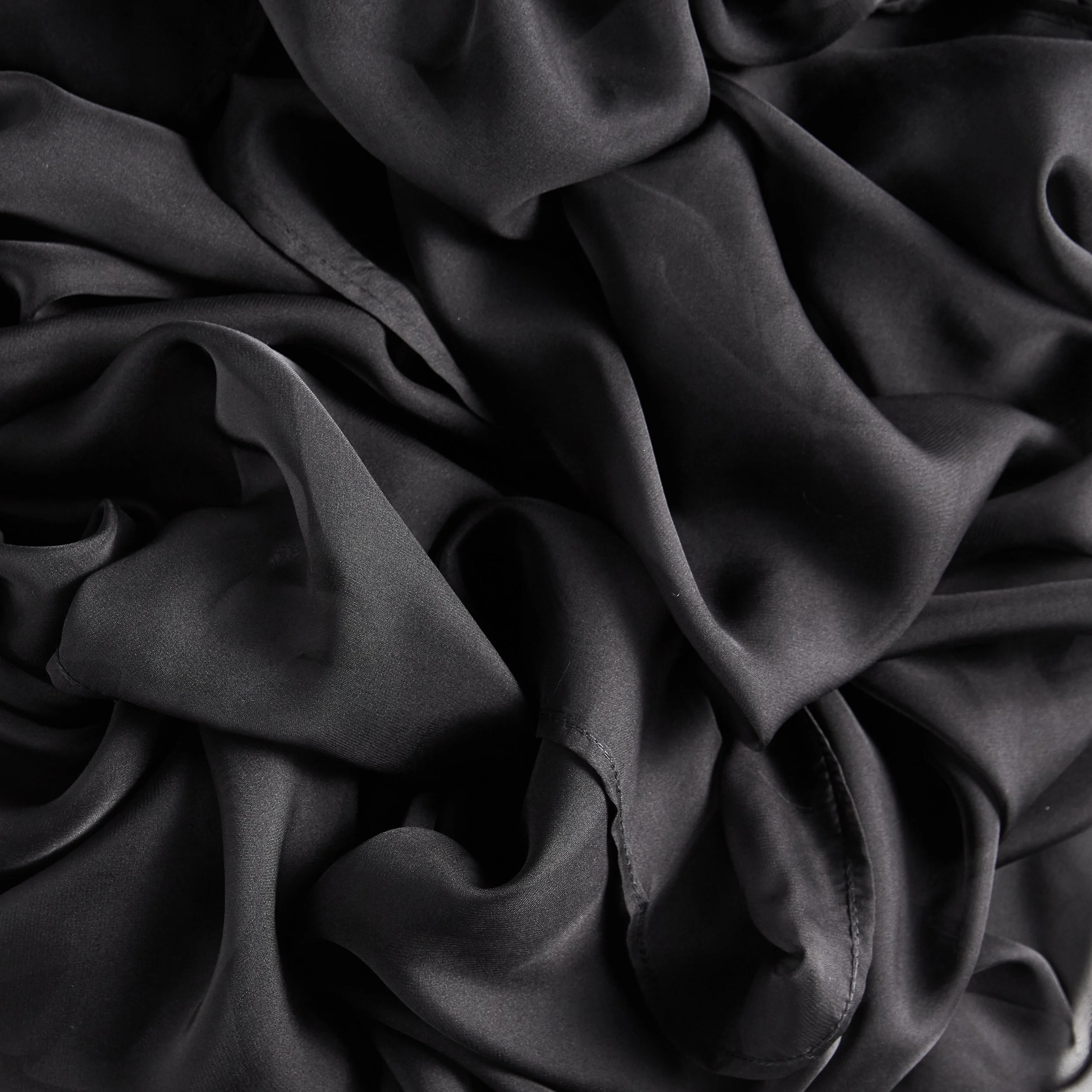 black silk chiffon