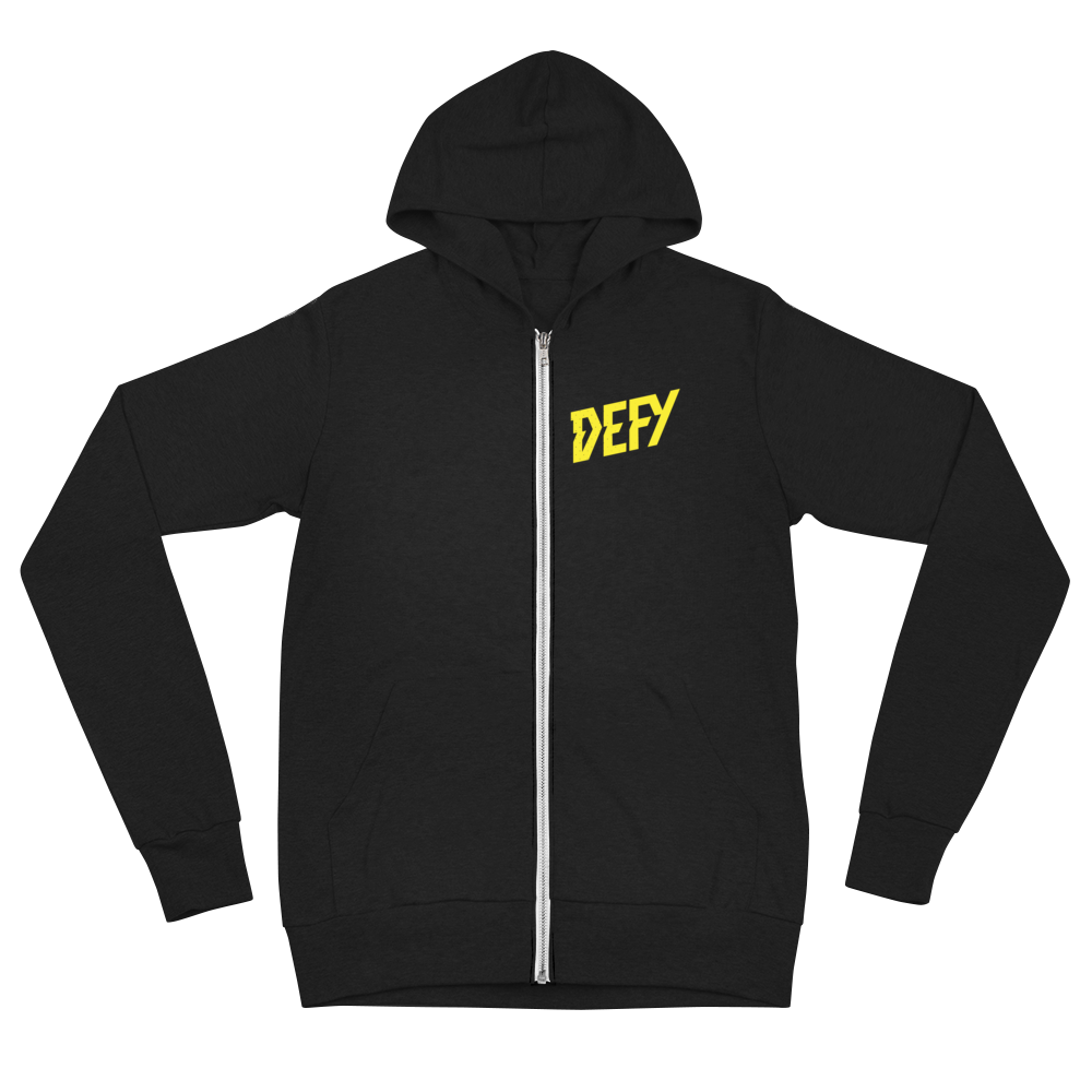 Defyance Lightweight Full Zip Hoodie Sweatshirt Defy Wrestling