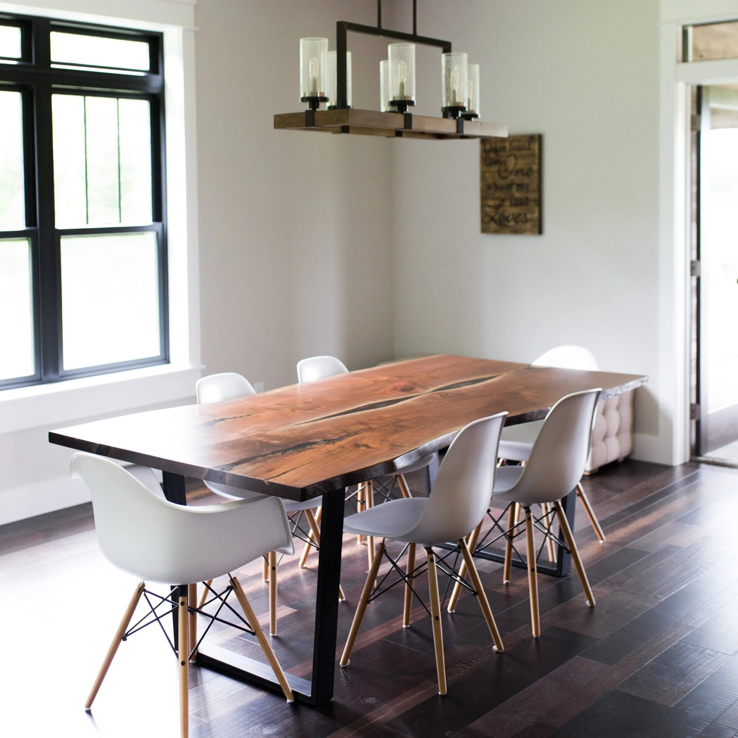 Live Edge Black Walnut Dining Table Stockton Heritage