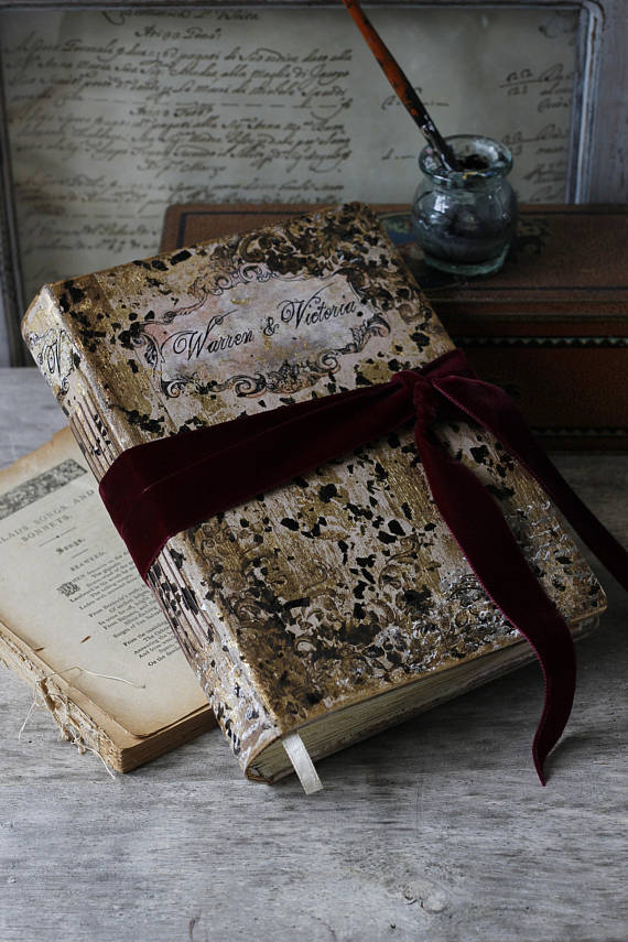 Rustic Glam Barn Wedding Guest Book Photo Album Or Scrapbook