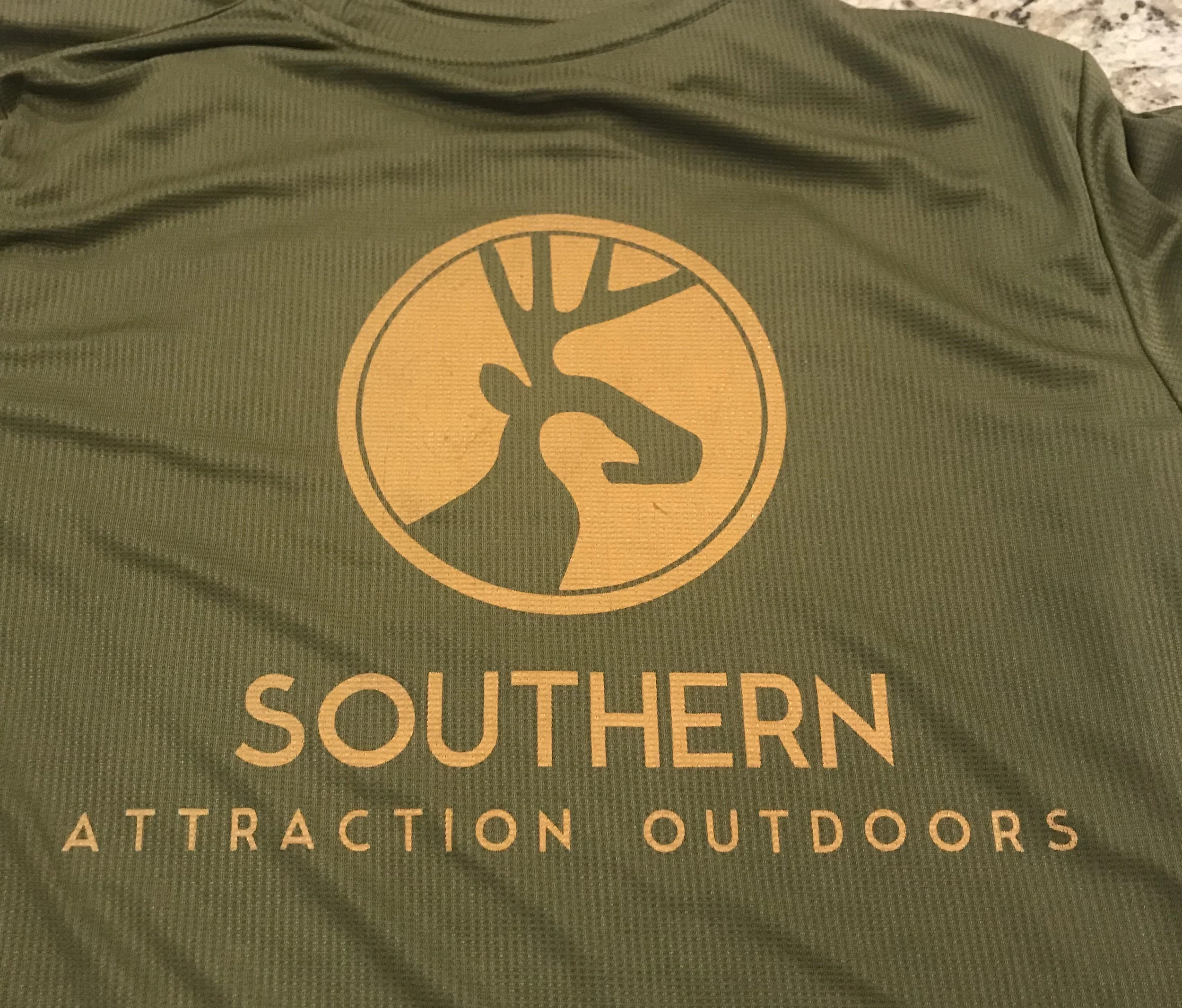 hunter green dri fit shirt
